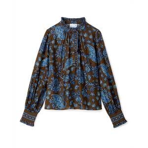 NEW CARTOLINA NANTUCKET mara blouse in cedar